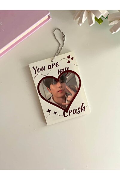 Hara Company Suport pentru carduri foto din acril imprimat My Crush (10,5 x 7...