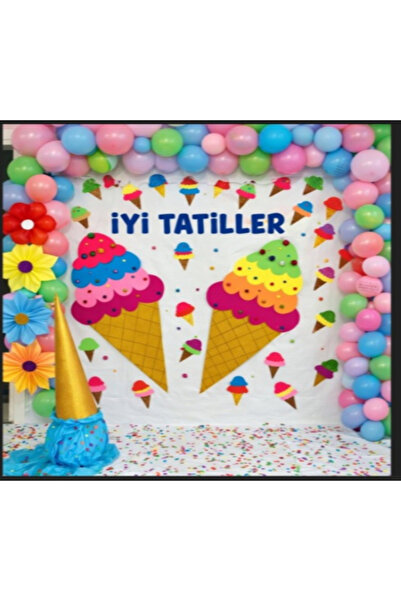 PROMISEBACKDROP2 İyi Tatiller Okul Etkinlik Kumaş Fon 200x200 cm