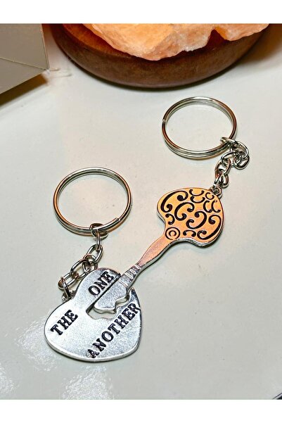 anahtarlık evreni Puzzle Heart Arrow Women Men Couple Silver Color Metal Keyc...