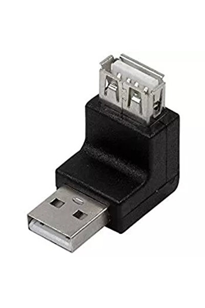 OEM Adaptor USB 2.0 A mufa tata - USB A soclu mama in unghi LOGILINK