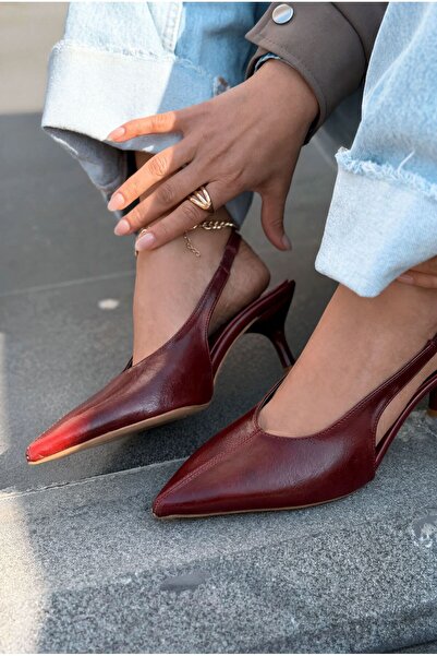 I Love Shoes Navore Stiletto Burgundy Wrinkled Leather