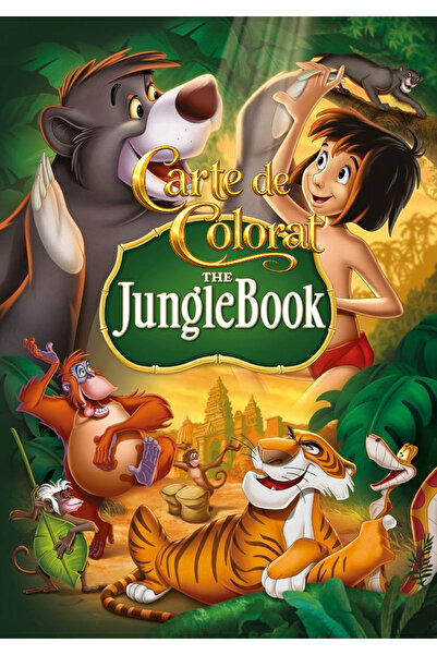 Disney The Jungle Book Coloring Book 100 Illustrations A4 Laminated Cardboard...