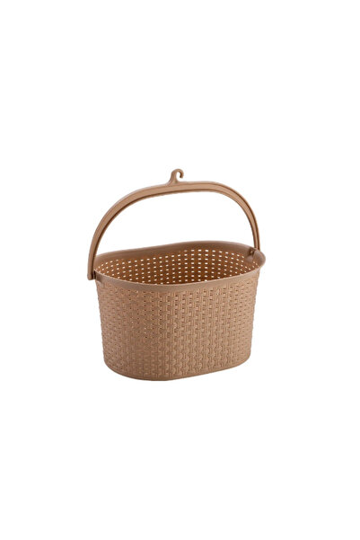 ForWhat Wicker Look Pegboard Basket for Office Home Office Organization