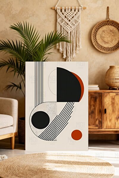 Mgi Design Ελάχιστη Γεωμετρική Αφηρημένη Μοντέρνα Διακόσμηση Τοίχου σε Καμβά