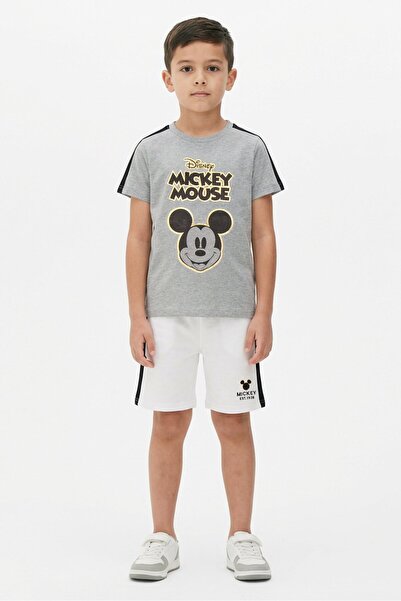 Disney Kids Boy 2Pcs Micky Mouse Top And Shorts Set, Multicolor