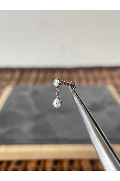 Rupen Kraft Yüksek Kalite G23 Titanium Damla Sallantı Zirkon Titanyum 6x1.2mm...