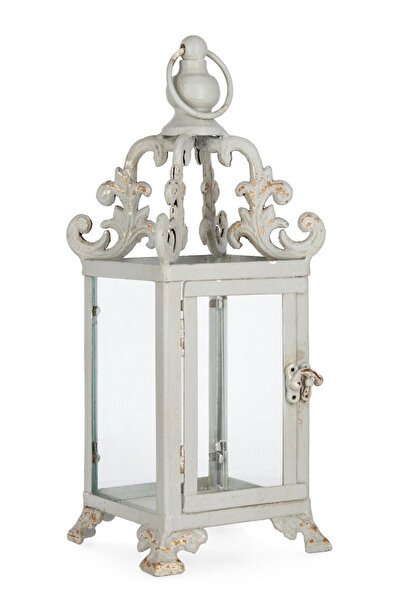 Bizzotto Felinar Vintage din Metal Gri Eris 14x14x37h