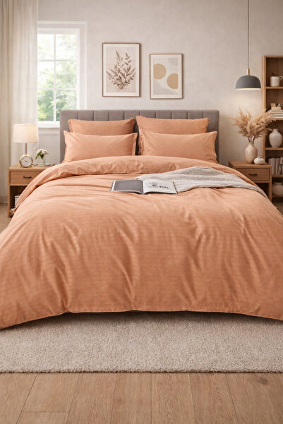 6-Piece Damask Bedding Set with Elastic, Casa Pucioasa, Fine Damask, Luxury Hotel, 4 Pillows miniatura 3