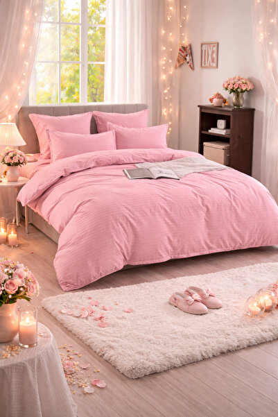 Casa Pucioasa 6-Piece Damask Bedding Set with Elastic, Casa Pucioasa, Fine Da...