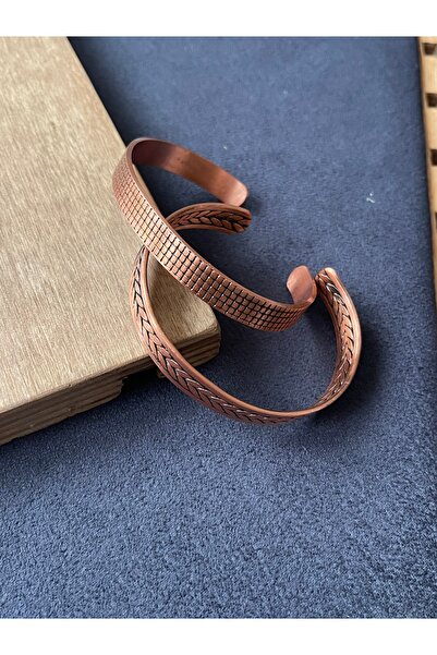 Rupen Kraft 2 Piece Copper Combination Bracelet 100% Copper Bracelet Handmade...