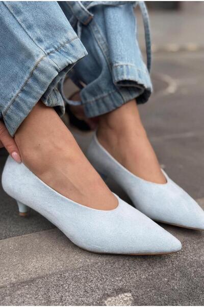 I Love Shoes Seranis Genuine Leather Stiletto Baby Blue Suede