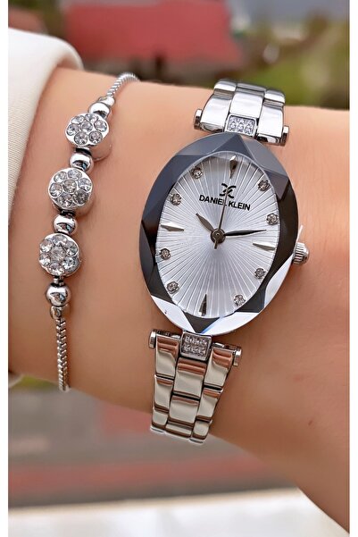 Daniel Klein Marka Orijinal - Gümüş Renk- 2 Yıl Garantili Kadın Kol Saati - B...
