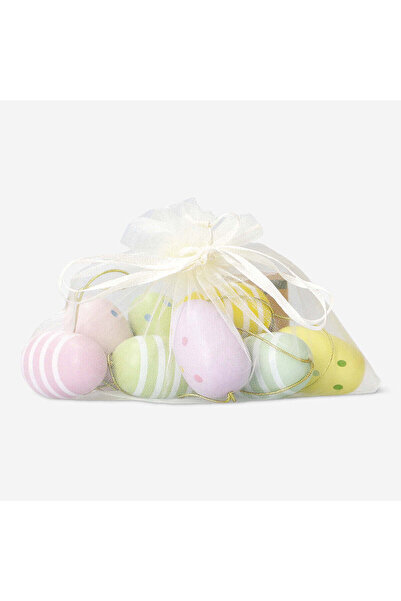Homedeo Small wooden Easter eggs - 8 pcs