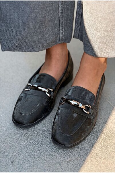 I Love Shoes Ardena Women's Loafer Black Satin