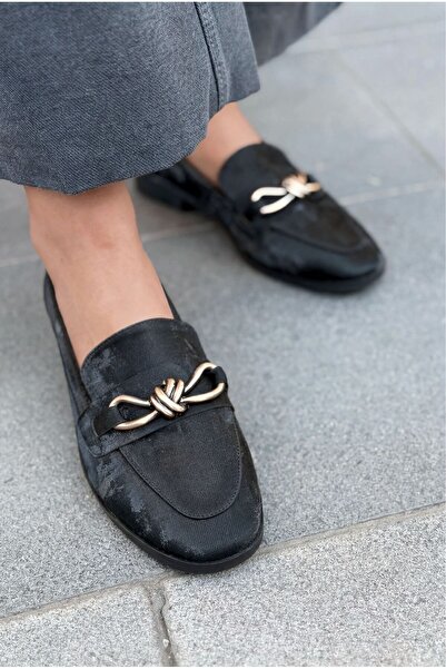 I Love Shoes Kastora Women's Loafer Black Satin