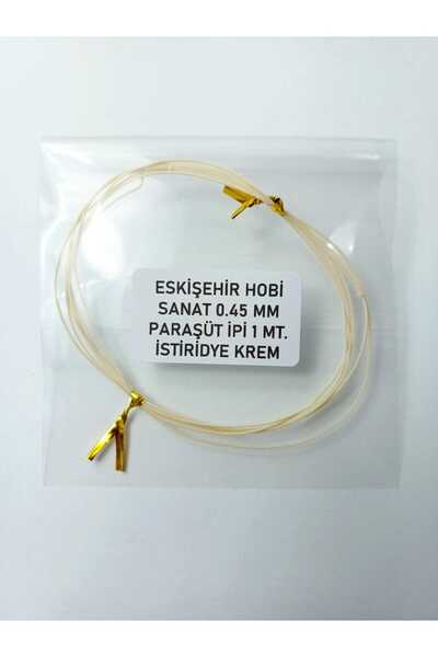 Eskişehir hobi sanat 0.45 mm 1 Meter Cream Color Parachute Cord Macrame Brace...
