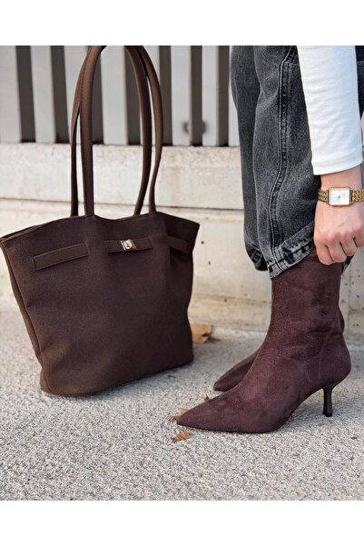 I Love Shoes Fiorra Shoulder Bag Light Brown Suede