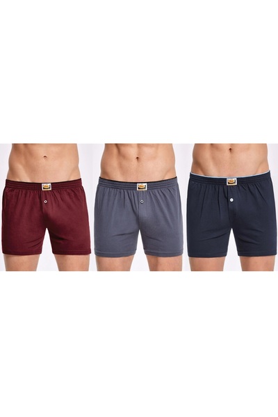 İlke Ανδρικά 3 τεμάχια, 100% βαμβάκι, με κουμπιά, μέση με πετσέτα, εύκαμπτο ύ...