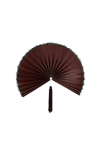 Bizzotto Red Bamboo Decorative Fan Nanka 39x81x4h