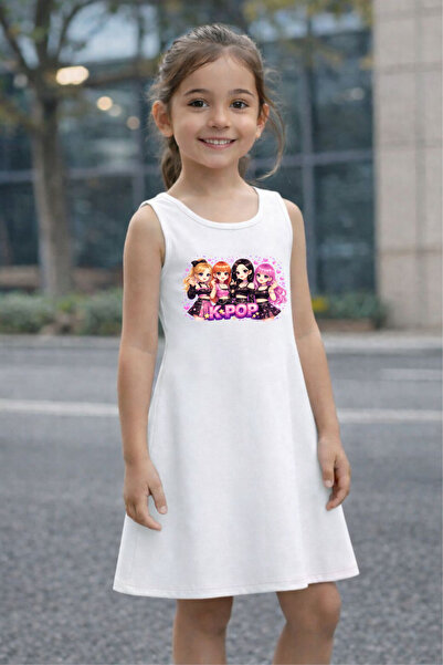 CACTUS COLLECTION Girls' Summer Dress K-Pop Printed