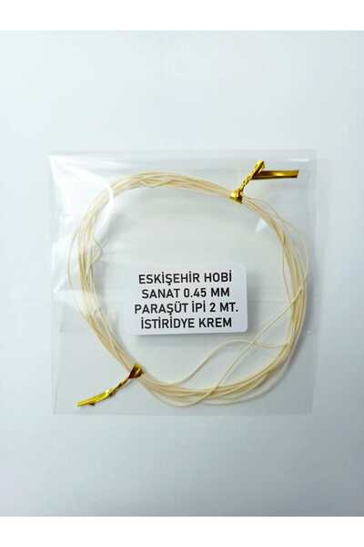Eskişehir hobi sanat 0.45 mm 2 Meters Cream Color Parachute Cord Macrame Brac...