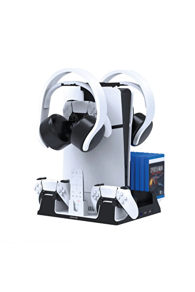 Green Lion PS5 Cooling Stand Charging Station – Dual Controller Charger