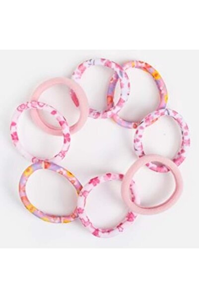 SHOPIENS Elastice de păr florale din frotir pentru copii - 8 bucăți