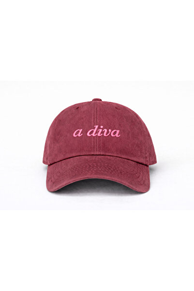 Tresore ''A Di̇va'' Embroidered Washable Cap /''A Di̇va'' Embroidered Washed Cap