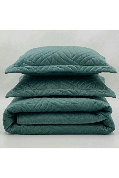 Meltem Quilted Velvet Duvet Cover 220x240 + 2 Pillowcases 50x70, Set of 3 Pieces