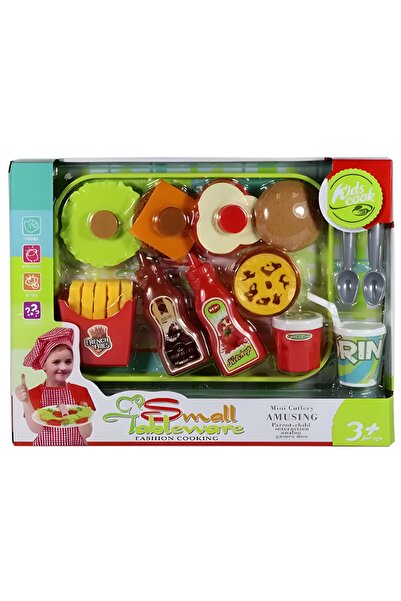 KentOyuncaK Toy Hamburger Making Set - 15-Piece Burger Making Game