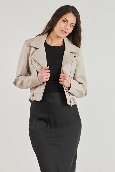 ONLY 15232135 Onlvera Faux Leather Bıker Otw Women's Leather Pıu Jacket