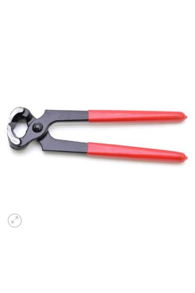 SimpluAcasa Classic Nail Pliers with Insulated Handles (Black-Red), Forged St...