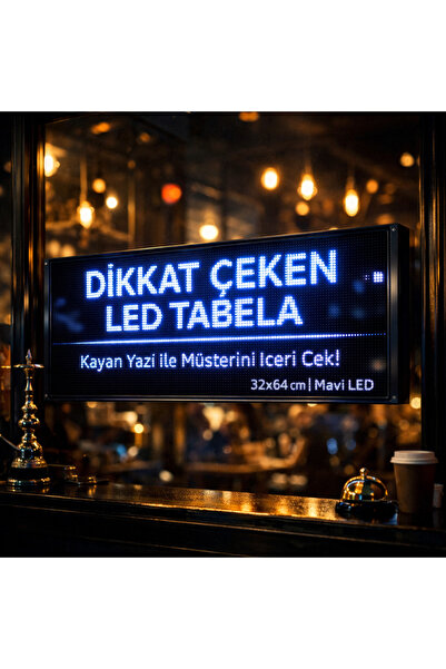 UseFull 32x64 cm kırmızı kayan yazı tabela