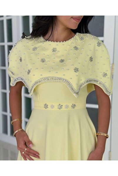 Pyramid masterpieces Nasai B Dress with Elegant Chest Embroidery