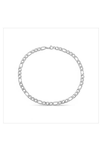 ESJ Stainless Steel Italian Figaro Model Unisex Bracelet 5 mm 19 + 5 cm