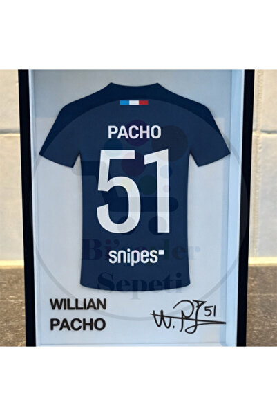 Bi'şeyler Sepeti Willian Pacho - Paris Saint Germain - Forma İmzalı Çerçeve H...