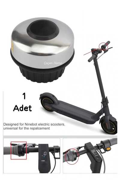 ÇEÇEN HOME (1 Adet) Elektrikli Scooter Zili , Çevirmeli Bisiklet Zili, Çevirm...