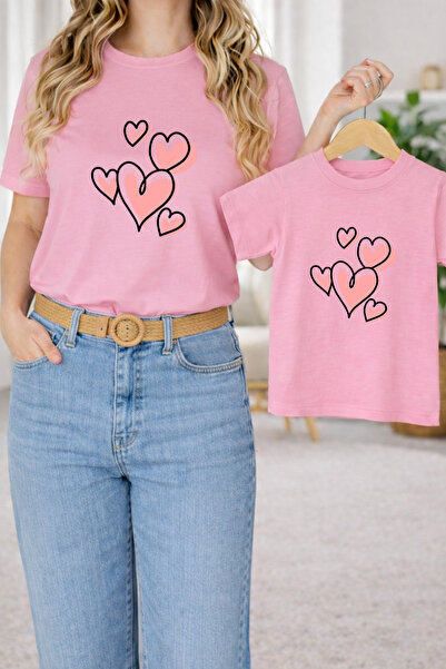 LORVEX Μπλουζάκι Mother Daughter Combination Oversize – Μπλουζάκι με στάμπα M...