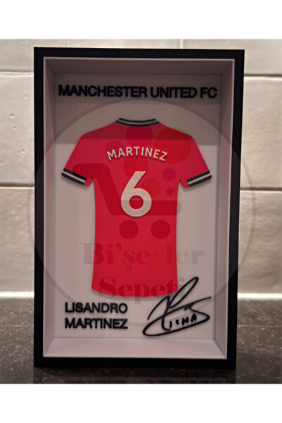 Bi'şeyler Sepeti Lisandro Martinez - Manchester United FC - Forma İmzalı Çerç...