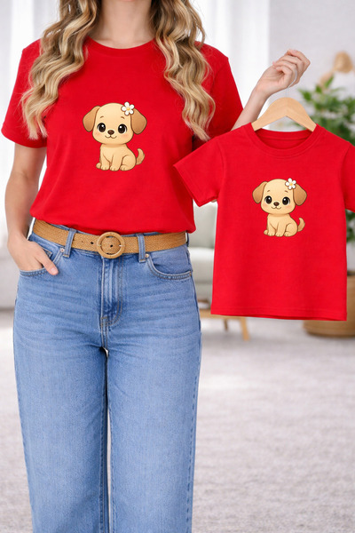 LORVEX Μπλουζάκι Mother Daughter Combination Oversize – Μπλουζάκι με στάμπα M...