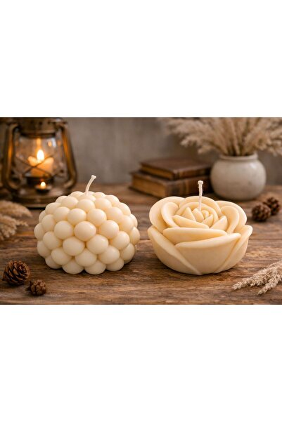 Rovitech Σετ χειροποίητων διακοσμητικών κεριών από κερί σόγιας – Άρωμα Ξύλων ...