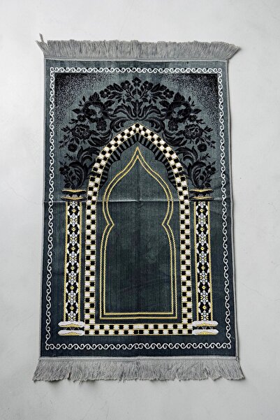 RAVZA HOME Altar Patterned Velvet Prayer Mat