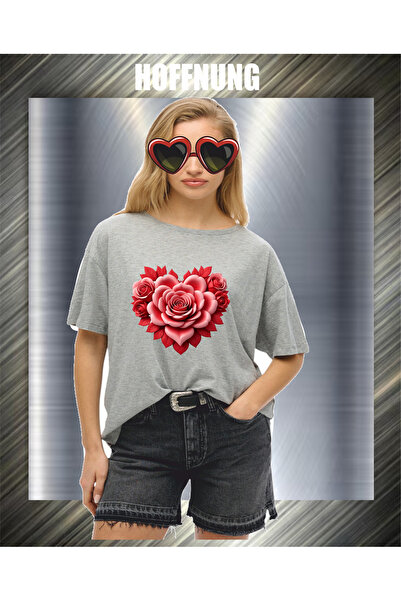 HOFFNUNG Μπλουζάκι ΟΥΝΙΣΕΞ κοντομάνικο με στρογγυλή λαιμόκοψη, με στάμπα τρια...