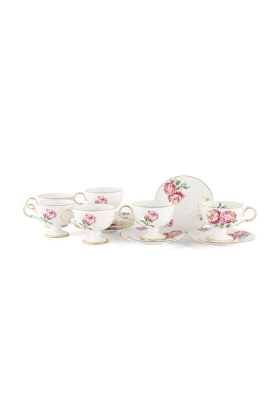 esdekor Redrose 2-Piece Coffee Cup Set 90Cc Boutique Kitchen