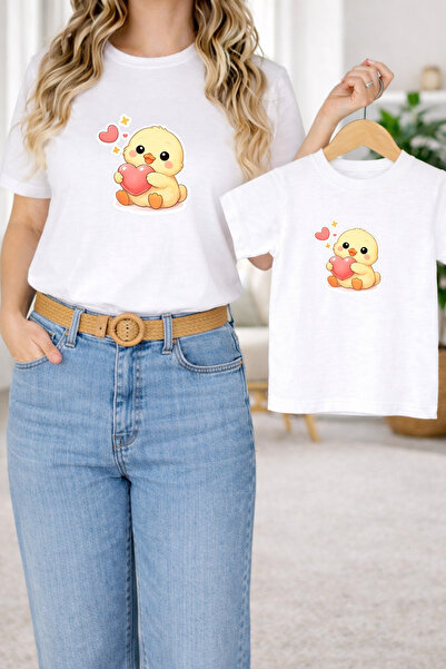 LORVEX Μπλουζάκι Mother Daughter Combination Oversize – Μπλουζάκι με στάμπα M...