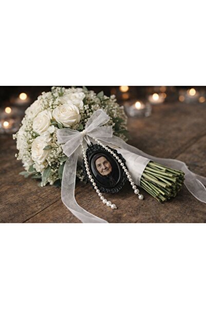 Shop Asiyan Premium Gelin Çiçeği Süsü, Fotoğraflı Hatıra, Anı Çerçevesi, (Tek...