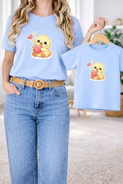 LORVEX Μπλουζάκι Mother Daughter Combination Oversize – Μπλουζάκι με στάμπα M...