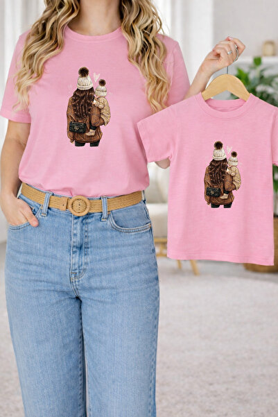 LORVEX Μπλουζάκι Mother Unisex Παιδικό Σετ Μεγάλου Μεγέθους – Μπλουζάκι με Στ...