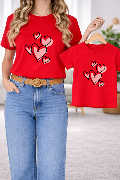 LORVEX Μπλουζάκι Mother Daughter Combination Oversize – Μπλουζάκι με στάμπα M...