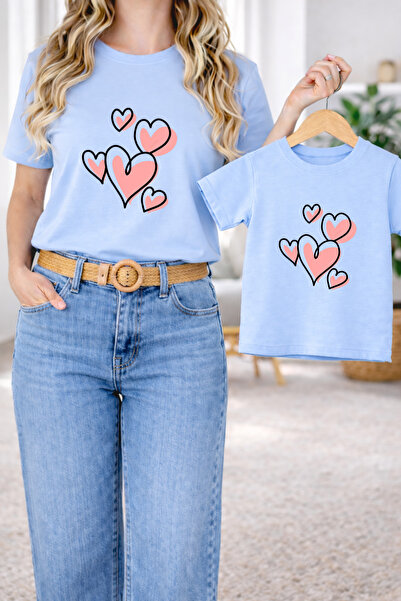 LORVEX Μπλουζάκι Mother Daughter Combination Oversize – Μπλουζάκι με στάμπα M...